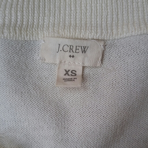 ♦3 for $15 J.Crew Ivory Cardigan Top - Picture 4 of 8